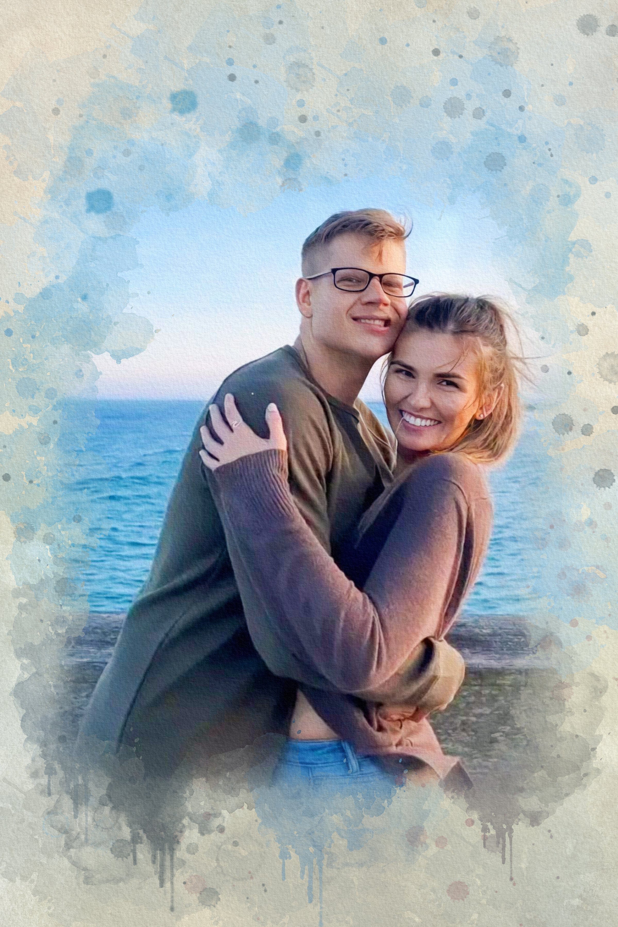 Custom Handmade Valentine's Day Painting for Her