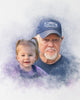 Custom Watercolor Painting for Grandparents