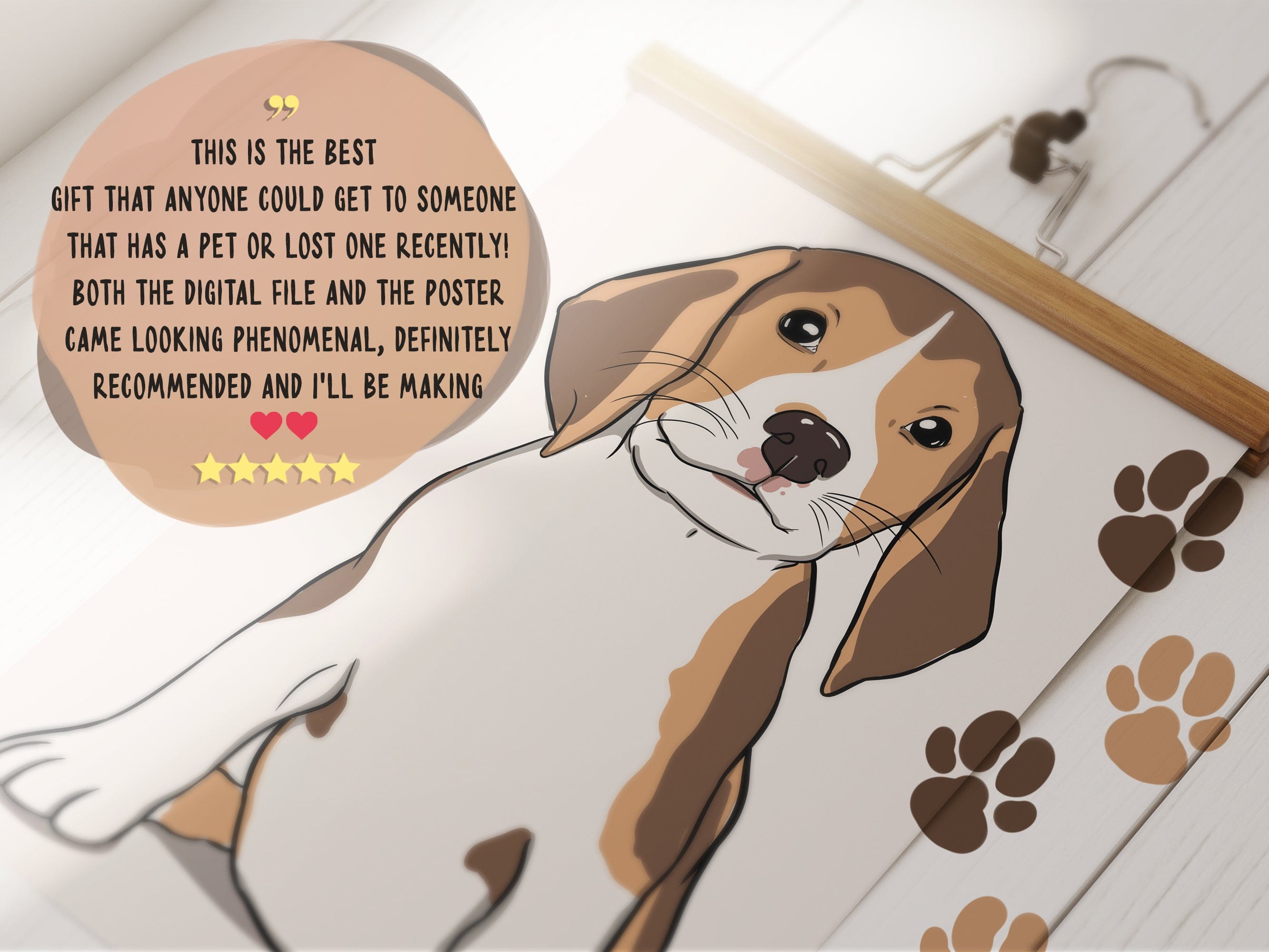 Line Art Pet Portrait