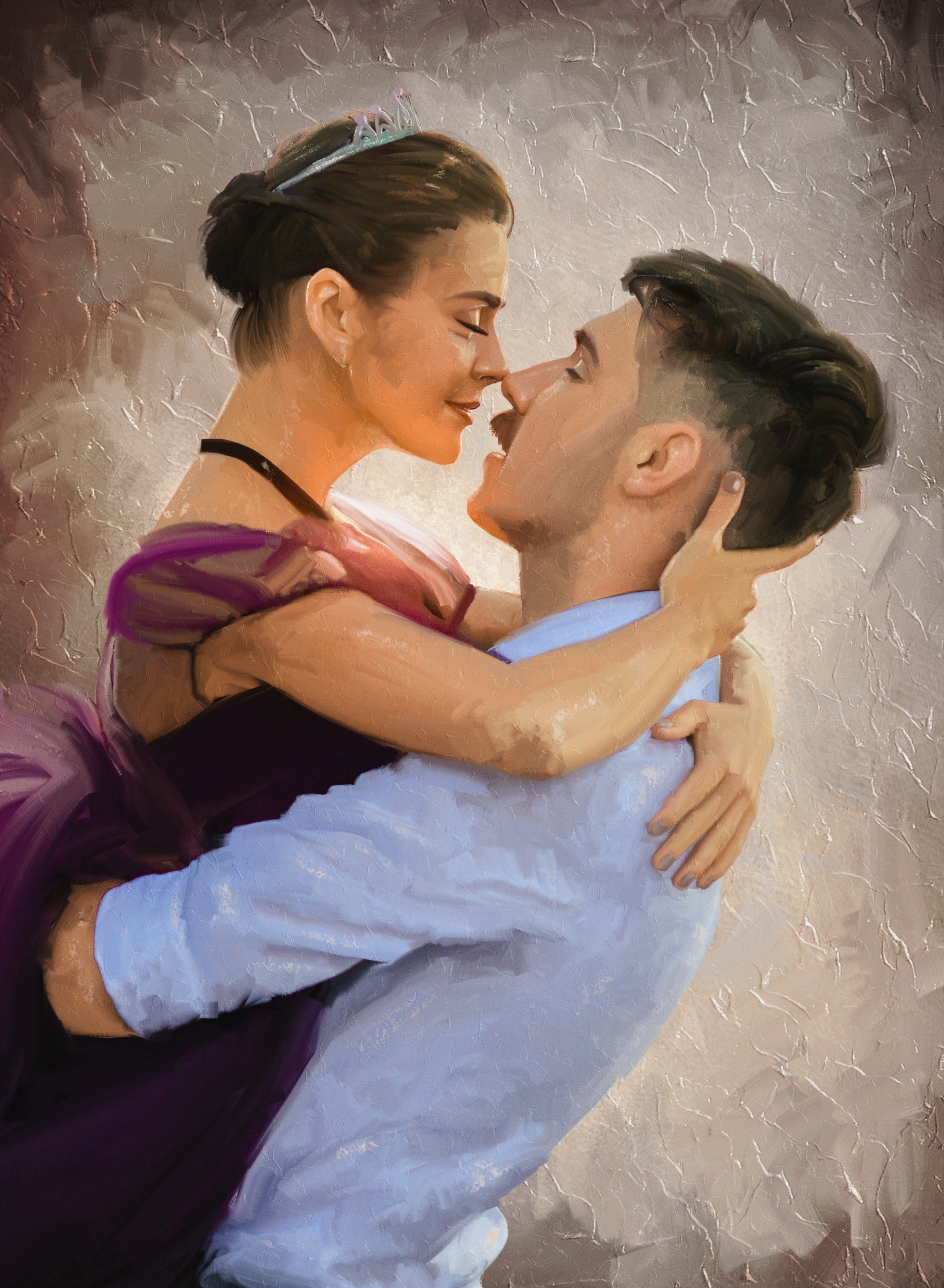 Custom Couple Oil Painting